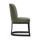 Joce Dining Chair Herb Green Polyester Cantilever Black Rubberwood BM331653