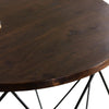 Rorie Coffee Table Round 32 Inch Dark Brown Mango Wood Open Base BM331664
