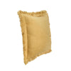 Dax Accent Throw Pillow 22 Inch Square Yellow Cotton Woven Texture BM331665