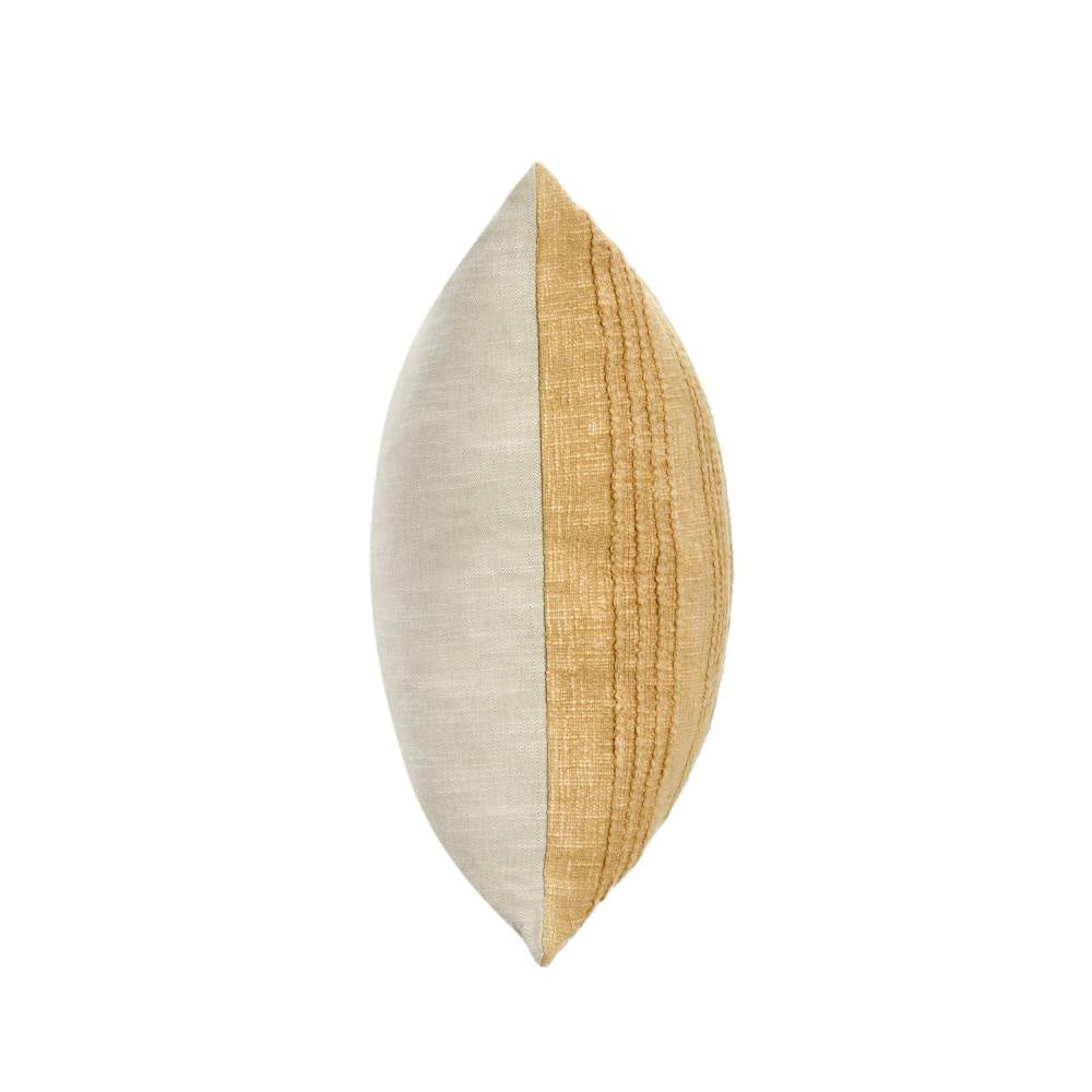 Etta Accent Throw Pillow 22 Inch Square Striped Design Yellow Cotton BM331668