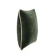 May Accent Throw Pillow 18in Stonewashed Forest Green Cotton Velvet