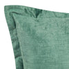 Brad Accent Throw Pillow Square 22 Inch Textured Green Rayon Velvet BM331672