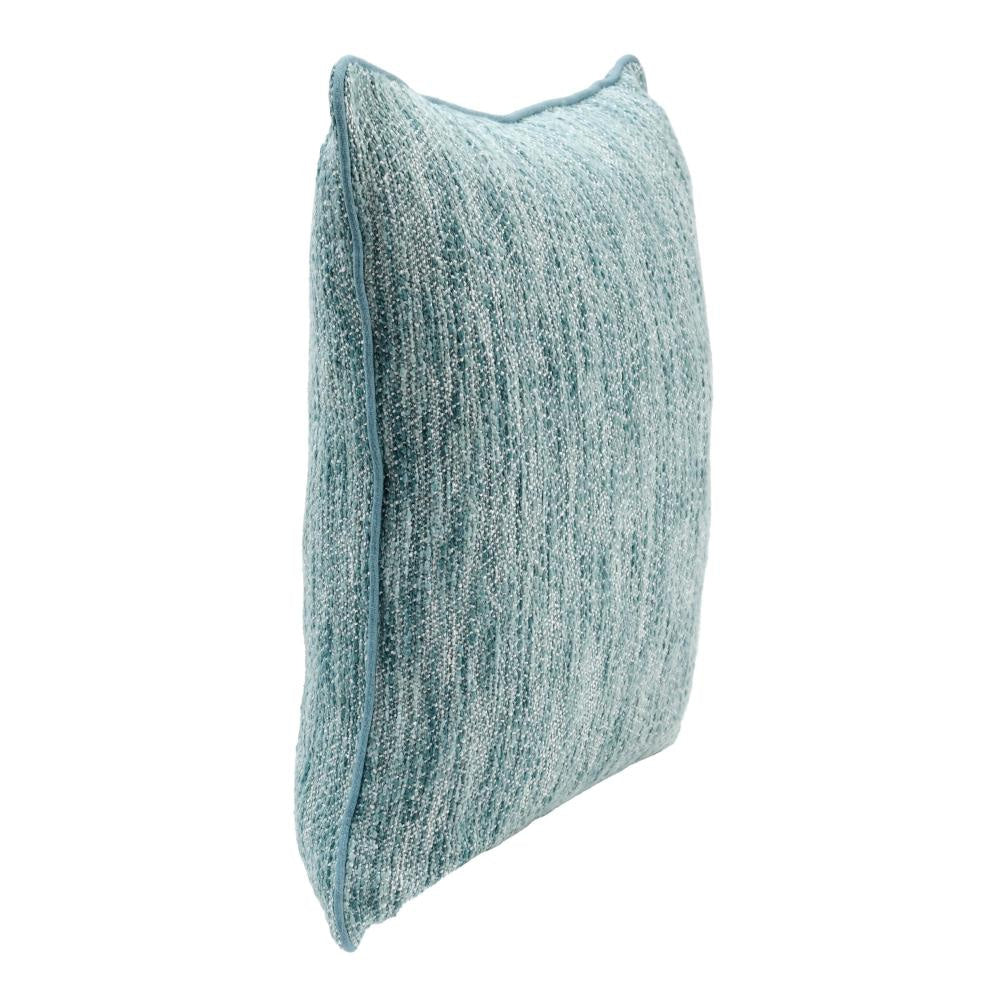 Avu Accent Pillow 22 x 22 Inch Duck Down Blue White Woven Texture BM331673