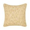 Avu Accent Throw Pillow, Square 22 Inch Yellow and White Woven Texture