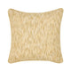 Avu Accent Throw Pillow, Square 22 Inch Yellow and White Woven Texture