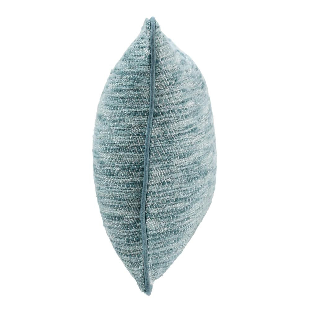 Avu Lumbar Accent Throw Pillow 14x26 Woven Texture Blue and White