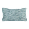 Avu Lumbar Accent Throw Pillow, 14x26, Woven Texture, Blue and White