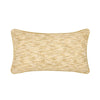 Avu Lumbar Accent Throw Pillow, 14x26 Yellow and White Woven Texture