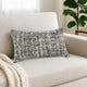 Ivy Lumber Accent Throw Pillow 14 x 26 Woven Cotton Blend Black BM331680