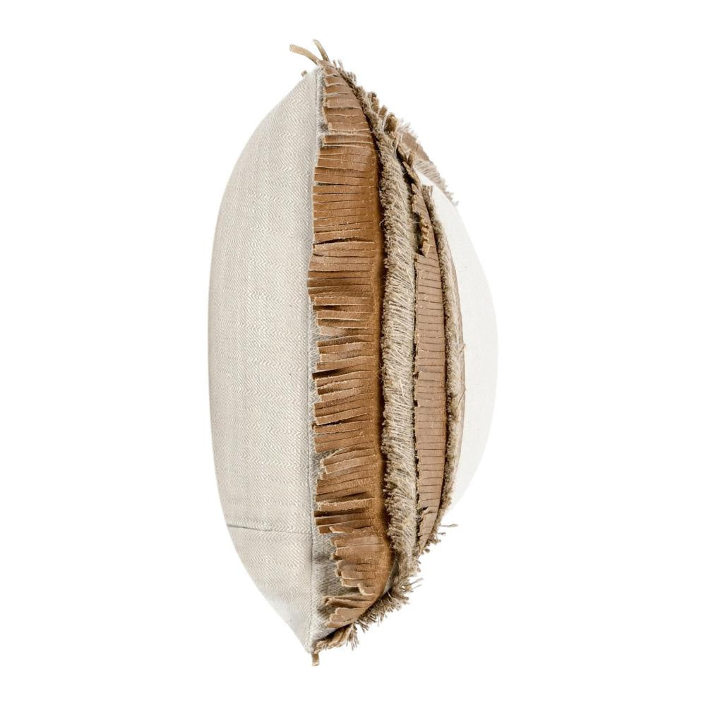 Lumbar Accent Throw Pillow 14 x 26 Chestnut Brown Woven Cotton BM331682