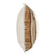 Lumbar Accent Throw Pillow 14 x 26 Chestnut Brown Woven Cotton BM331682