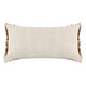Lumbar Accent Throw Pillow 14 x 26 Chestnut Brown Woven Cotton BM331682