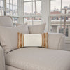 Lumbar Accent Throw Pillow 14 x 26 Chestnut Brown Woven Cotton BM331682