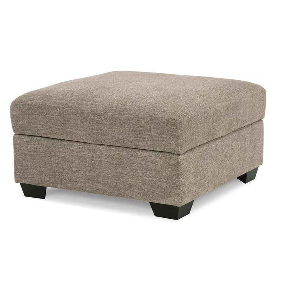 Ashley Croi Ottoman 36 Inch Hidden Storage with Cup Holders Taupe Gray BM331705