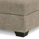 Ashley Croi Ottoman 36 Inch Hidden Storage with Cup Holders Taupe Gray BM331705