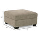 Ashley Croi Ottoman 36 Inch Hidden Storage with Cup Holders Taupe Gray BM331705
