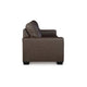 Ashley Barl Sofa Modern Style 85 Inch Soft Tufted Dark Brown Faux Leather BM331710