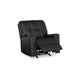 Ashley Barl Manual Recliner Chair 35 Inch Tufted Rich Black Faux Leather