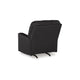 Ashley Barl Manual Recliner Chair 35 Inch Tufted Rich Black Faux Leather