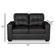 Ashley Barl Sofa Sleeper Queen Size Pull Out Bed 85 Inch Black Faux Leather