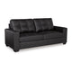Ashley Barl Sofa Sleeper, Queen Size Pull Out Bed, 85 Inch Black Faux Leather