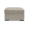 Ashley Alno Accent Ottoman Square 38 Inch Beige Polyester Hidden Storage BM331716