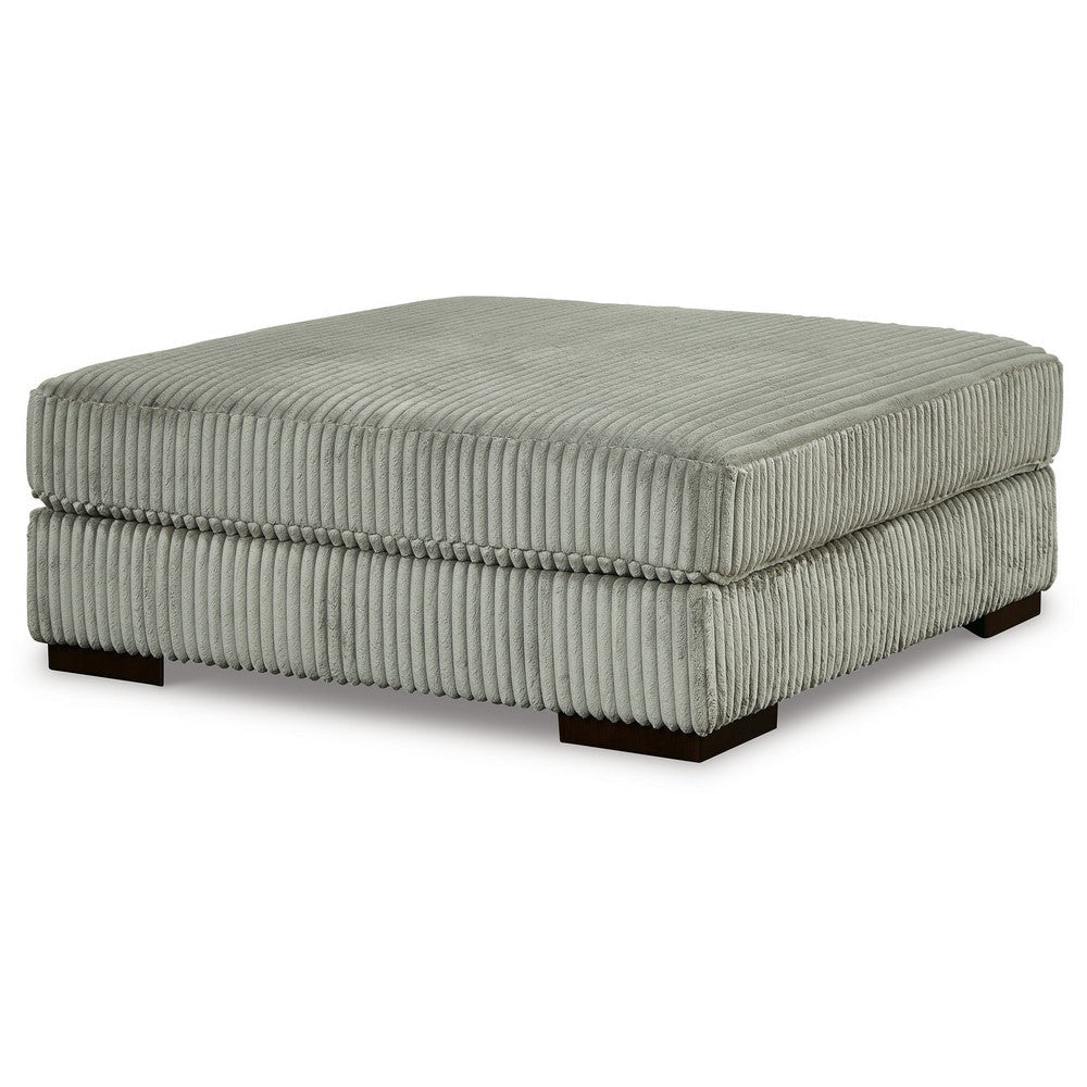 Ashley Lindy Accent Ottoman Square 51 Inch Modern Style Light Gray Polyester BM331720