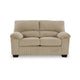 Ashley Simy Loveseat 63 Inch Modern Style Sand Beige Polyester Pillow Arms BM331726