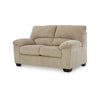 Ashley Simy Loveseat 63 Inch Modern Style Sand Beige Polyester Pillow Arms BM331726