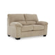 Ashley Simy Loveseat, 63 Inch Modern Style Sand Beige Polyester, Pillow Arms