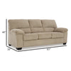 Ashley Simy Sofa 83 Inch Modern Style Sand Beige Polyester Pillow Top Arms