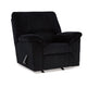 Ashley Simy Manual Recliner Accent Chair, 40 Inch Black Polyester Corduroy