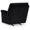Ashley Simy Manual Recliner Accent Chair 40 Inch Black Polyester Corduroy BM331728