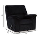 Ashley Simy Manual Recliner Accent Chair 40 Inch Black Polyester Corduroy BM331728