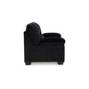 Ashley Simy Loveseat, 63 Inch Black Polyester Corduroy, Pillow Top Arms