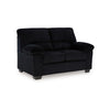 Ashley Simy Loveseat, 63 Inch Black Polyester Corduroy, Pillow Top Arms