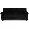 Ashley Simy Sofa 83 Inch Black Polyester Corduroy Modern Plush Pillow Arms