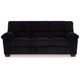 Ashley Simy Sofa 83 Inch Black Polyester Corduroy Modern Plush Pillow Arms
