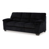Ashley Simy Sofa 83 Inch Black Polyester Corduroy Modern Plush Pillow Arms