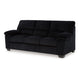 Ashley Simy Sofa 83 Inch Black Polyester Corduroy Modern Plush Pillow Arms