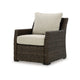 Ashley Soha Outdoor Lounge Chair Brown Resin Wicker Beige Nuvella Cushions BM331734
