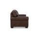 Ashley Reeve Loveseat Rolled Arms Nailhead Trim Dark Brown Leather 67 Inch BM331745