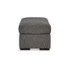 Ashley Iqay Accent Ottoman Black Faux Wood Pewter Gray Polyester 44 Inch BM331748