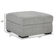 Ashley Viney Storage Ottoman with 4 Cupholders Cement Gray Polyester 37 Inch BM331753