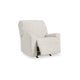 Ashley Anise Manual Rocker Recliner Chair Pull Tab Snow White Polyester BM331756