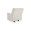 Ashley Anise Manual Rocker Recliner Chair Pull Tab Snow White Polyester BM331756