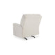 Ashley Anise Manual Rocker Recliner Chair Pull Tab Snow White Polyester BM331756