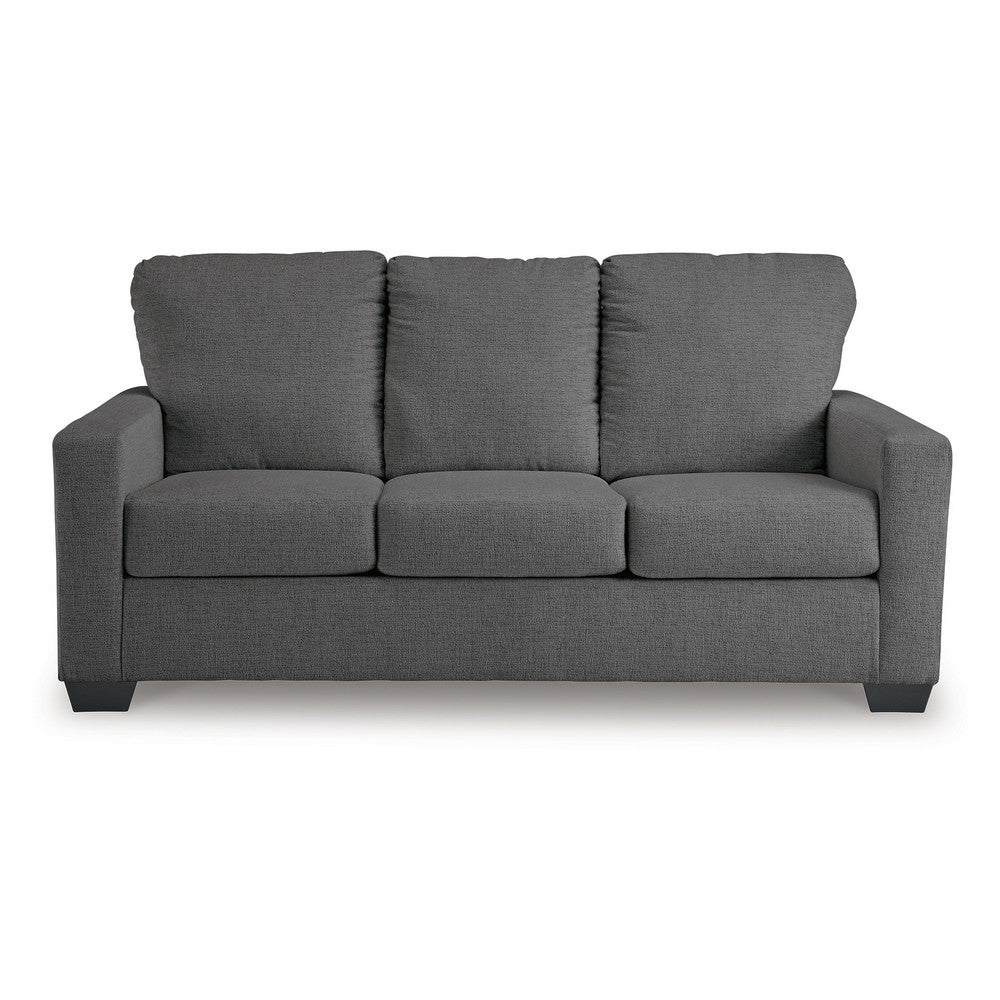Ashley Anise Sofa Sleeper with Full Size Pull Out Bed, Pewter Gray Polyester