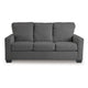 Ashley Anise Sofa Sleeper with Full Size Pull Out Bed, Pewter Gray Polyester