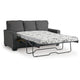 Ashley Anise Sofa Sleeper with Full Size Pull Out Bed, Pewter Gray Polyester